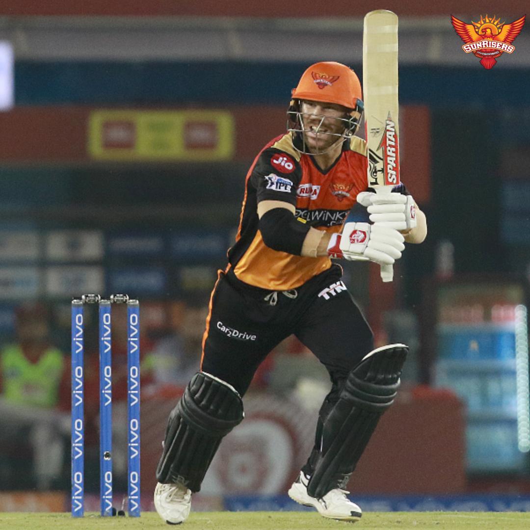 SRH opening batsman David Warner (Courtesy- Sunrisers Hyderabad Twitter)