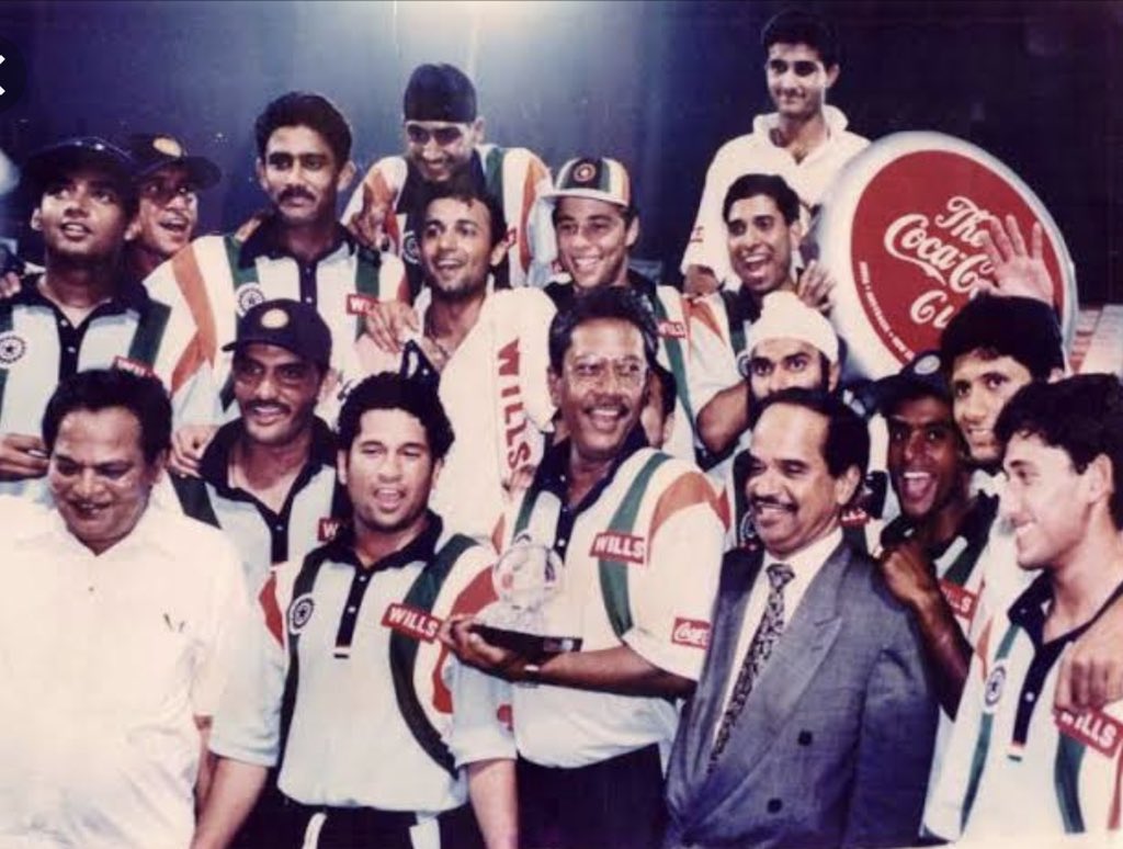 International debut match of Harbhajan Singh (Photo/Harbhajan Singh Twitter)