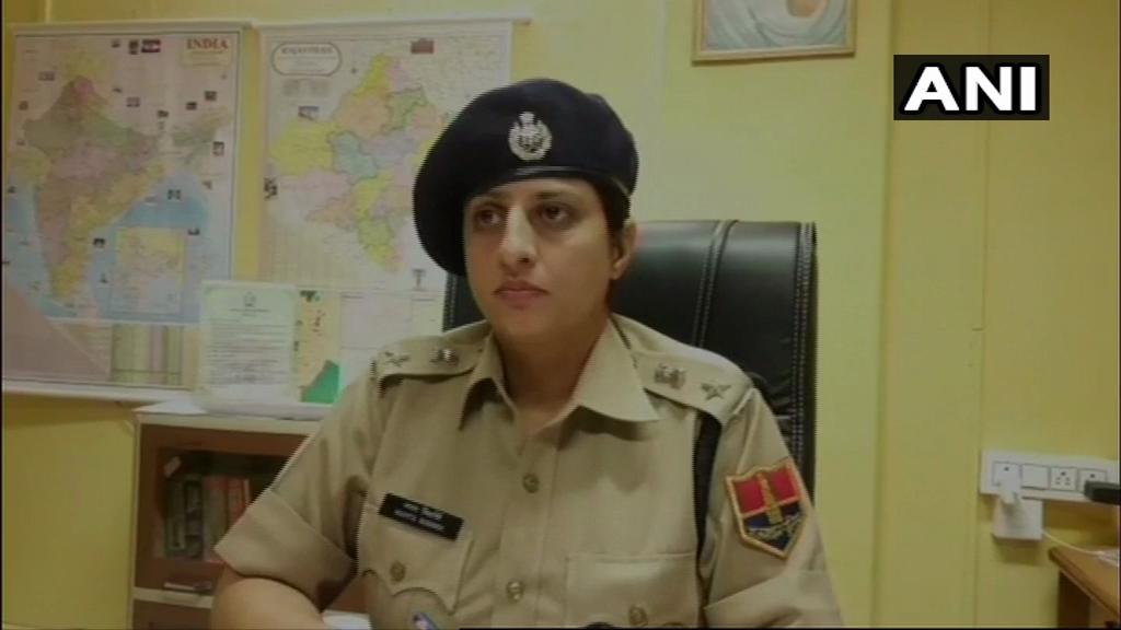 GRP SP Mamta Vishnoi speaking to ANI in Jodhpur on Thursday. Photo/ANI