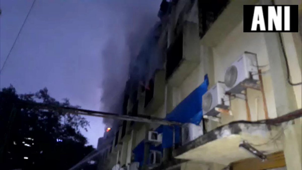 Visuals from the spot where a fire broke out at 2:30 am on Tuesday [Photo/ANI]