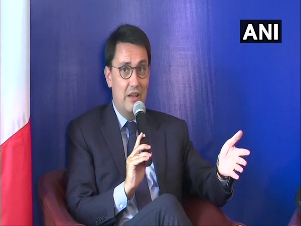 The French Ambassador to India, Alexandre Ziegler at the media briefing on May 3 in New Delhi, India (Photo/ ANI)