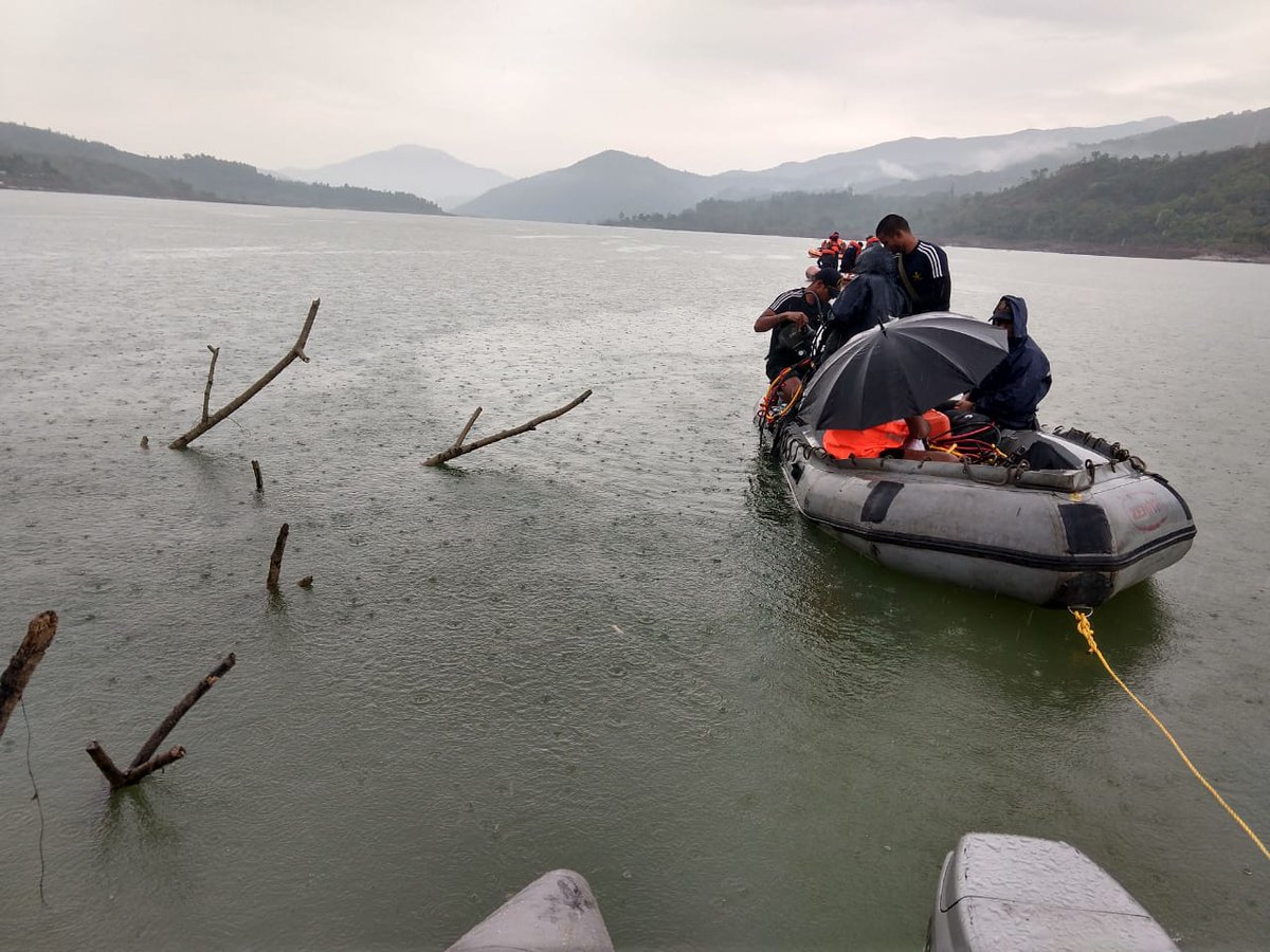 Indian Navy Diving Team recovered bodies of 2 persons from Imphal River on May 3