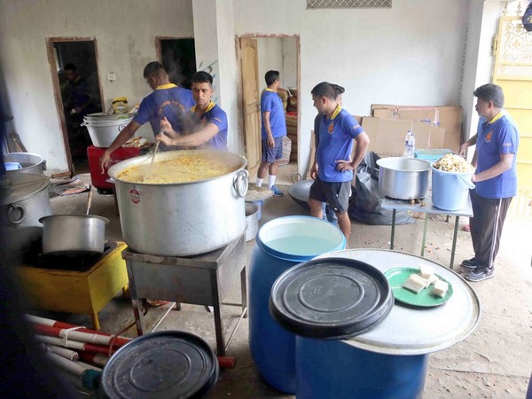Community kitchens set up by INS Chilka are working round the clock, Indian Navy said in a tweet.