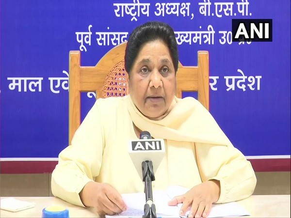 BSP Chief Mayawati speaking to ANI in Lucknow on Wednesday. Photo/ANI.