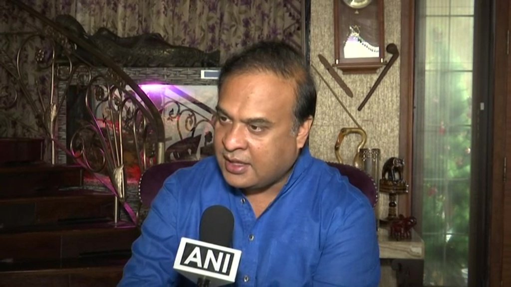 Himanta Biswa Sarma speaks to ANI in Bhopal on Thursday. [Photo/ANI]
