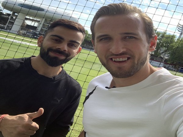 Virat Kohli with Harry Kane (Photo/Harry Kane Twitter)