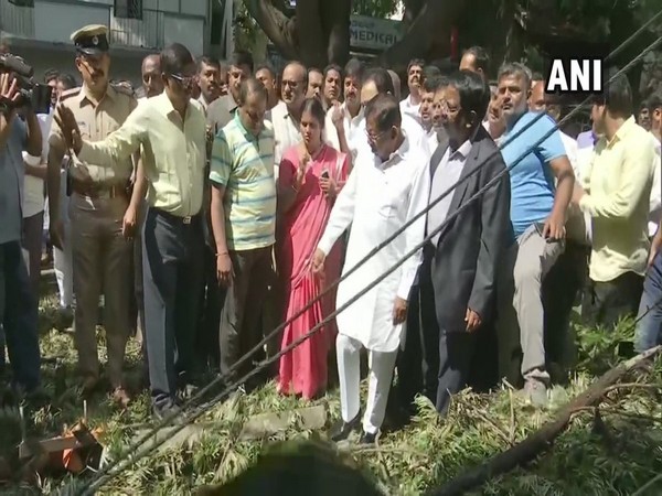 G Parmeshwara inspects rainfall affected areas in Bengaluru 