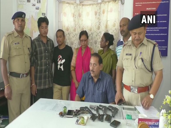 Larence Debbarma, Binod Debbarma and Soilo Rani Chakma