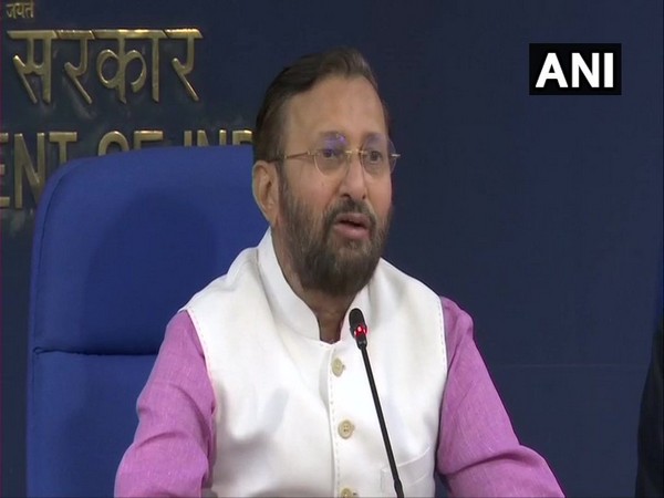 Union Minister Prakash Javadekar addressing a presser in New Delhi on Wednesday. (Photo/ANI)