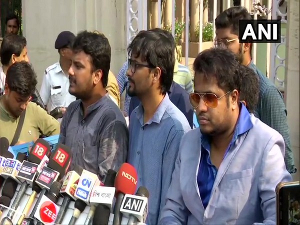 Members of Joint Platform of Doctors, West Bengal addressing media after meeting Governor Kesari Nath Tripathi on Thursday. Photo/ANI