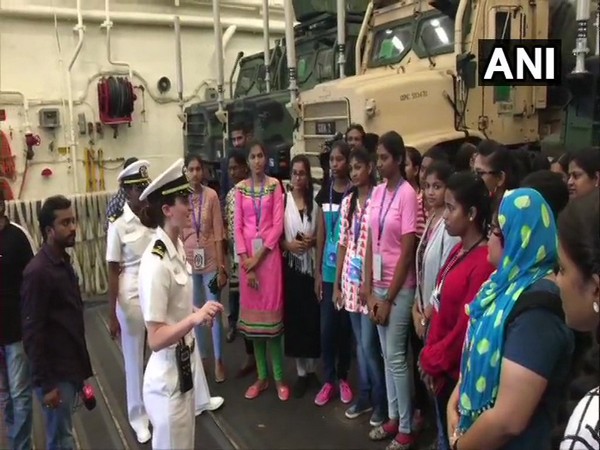 30 students visit USS John Murtha from Vizag