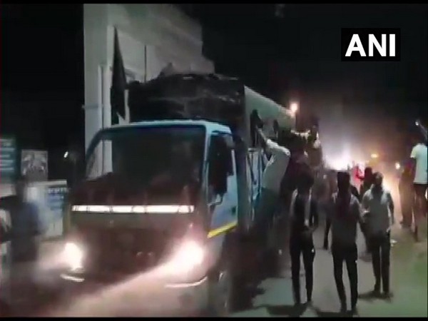 Mortal remains of CRPF Constable Mahesh Kushwaha brought to his residence in Jaitpura village on Friday