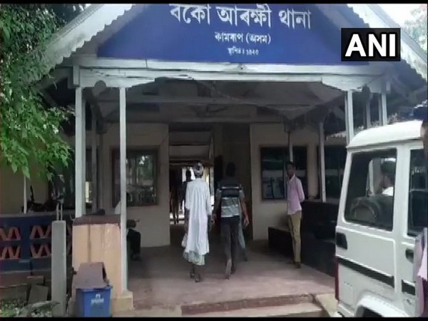 Three witnesses entering the Boko Police Station to submit the complaint on Monday. Photo/ANI