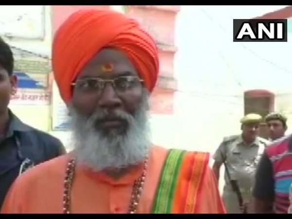 BJP MP Sakshi Maharaj speaks to media after visitng Sitapur jail Photo/ANI