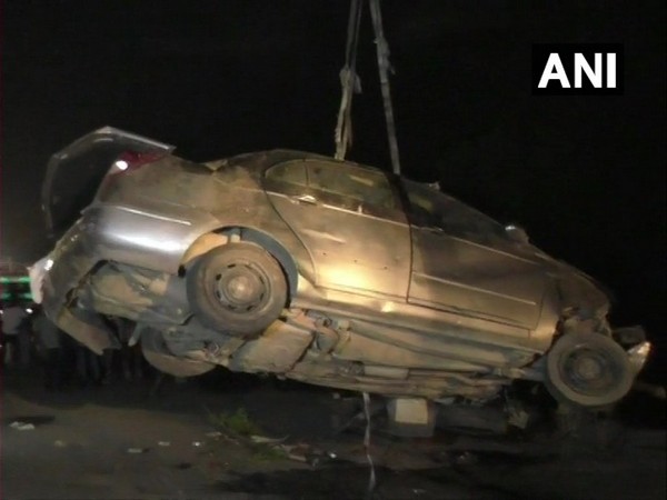 Visuals from the spot where 5 people were killed after the car they were travelling in rammed into a tempo 