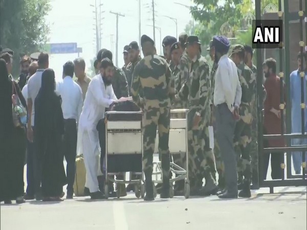 Six Pakistani nationals crossed over to Pakistan by Wagah-Attari border on Friday. Photo/ANI