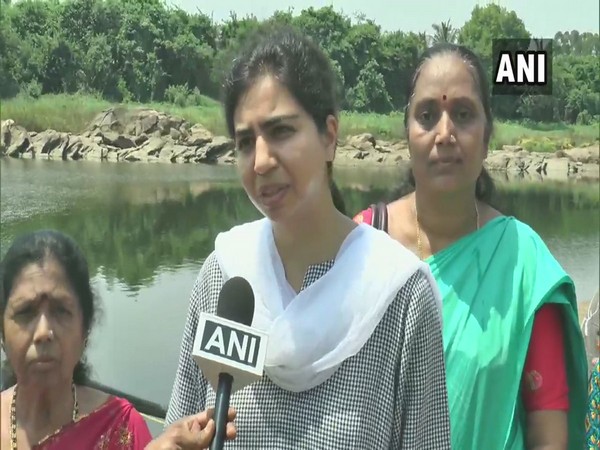 Commissioner of Shivamogga City Corporation Charulatha in conversation with ANI on Friday. Photo/ANI