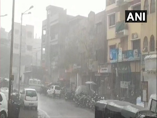 Aurangabad recieved rainfall on Sunday. Photo/ANI