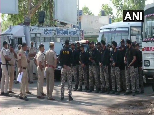 Visuals of security heightened outside Pathankot Court  Photo/ANI