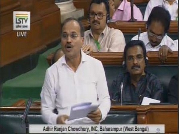 Adhir Ranjan Chowdhury in Lok Sabha (Courtesy: Lok Sabha TV)