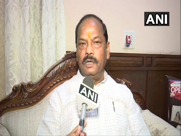 Jharkhand Chief Minister Raghubar Das talking to ANI in Raipur, Chattisgarh