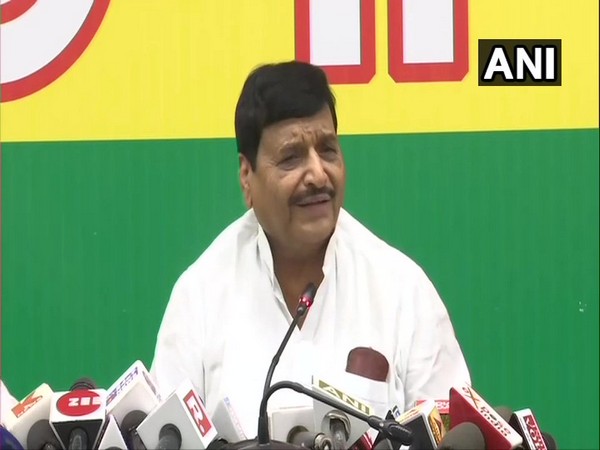 Shivapal Singh Yadav at a press conference in Lucknow on Friday. Photo/ANI