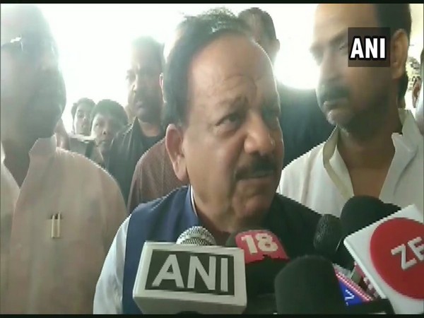 Union Health Minister Harsh Vardhan speaks to media in Patna on June 16. [Photo/ANI]
