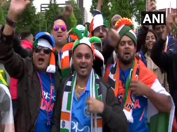 Fans rejoyce India's victory over Pakistan in Manchester