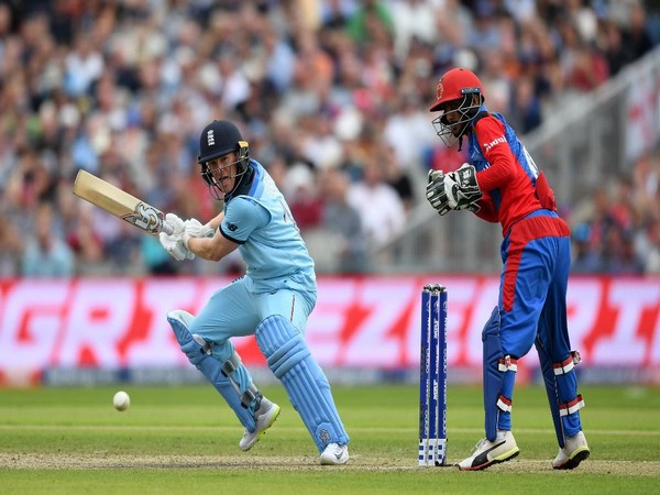 England skipper Eoin Morgan in action against Afghanistan (Photo/ ICC Twitter)