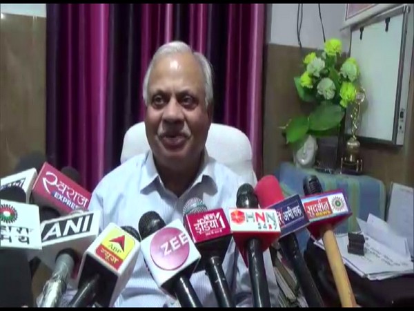 Chief Medical Officer PS Mishra talking to media person in Muzaffarnagar on Saturday. Photo/ANI