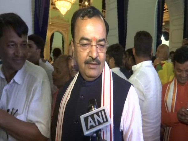 Uttar Pradesh Deputy Chief Minister KP Maurya talking to ANI on Wednesday. Photo/ANI