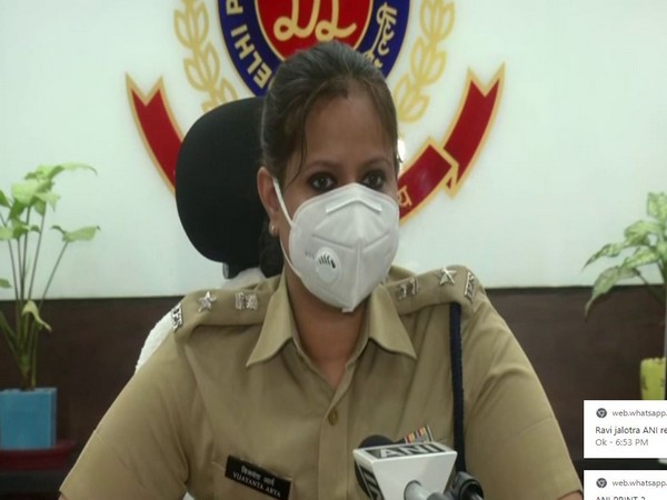 Deputy Commissioner of Police (DCP), north west Vijyanta Arya speaking to ANI on Tuesday. Photo/ANI