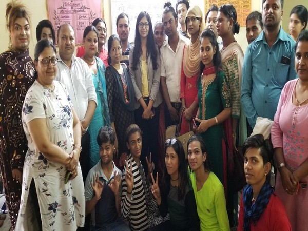 Members of the DCW and transgender community on Monday.( Photo/ANI)