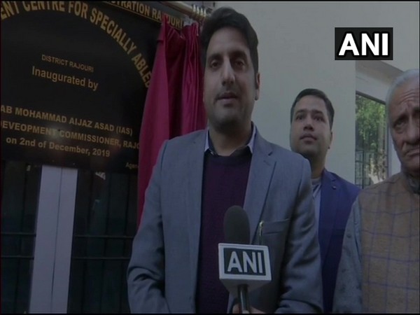 District Development Commissioner Mohammad Aijaz Asad speaking to ANI in Rajouri on Monday. (Photo/ANI)