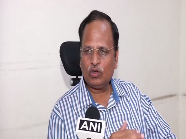 Delhi health minister Satyendar Jain speaking to ANI on Tuesday. Photo/ANI