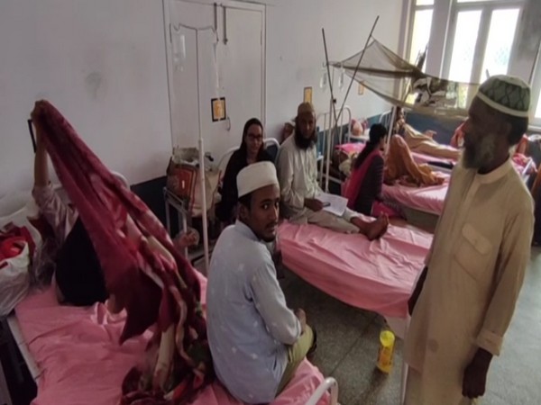 Visual of dengue patients at Prayagraj's hospital (Photo/ANI) 