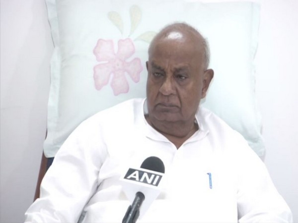 HD Deve Gowda, Former Prime Minister speaking to ANI in New Delhi on Wednesday. (Photo/ANI)