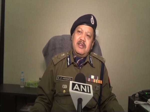 Assam DGP BJ Mahanta speaking to ANI in Guwahati on Saturday. Photo/ANI