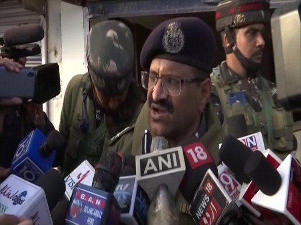 CRPF DIG Kishore Prasad speaking to media on Thursday. 