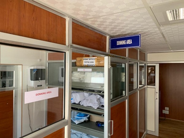 COVID-19 testing lab at DIHAR, Leh in Ladakh. Photo/ANI