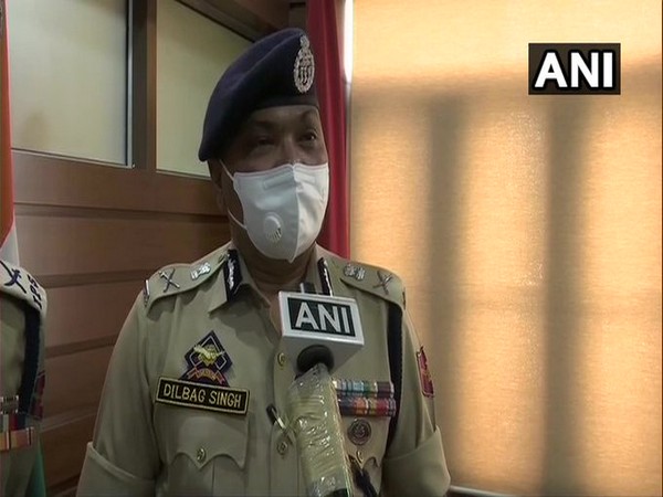 Jammu and Kashmir DGP Dilbag Singh speaking to ANI on Tuesday. 
