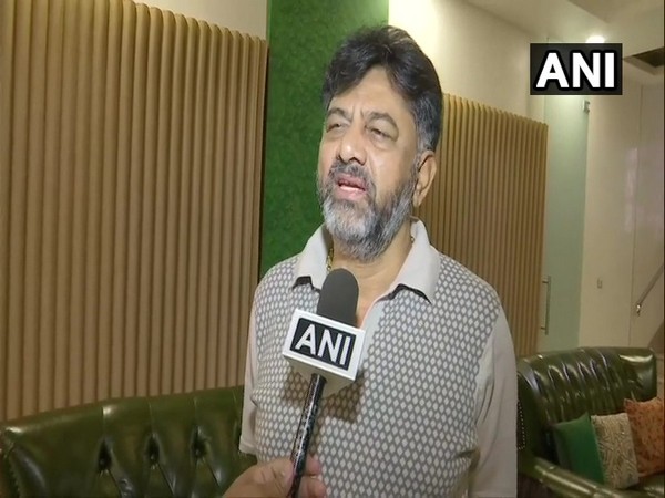 Former Karnataka Minister and Congress MLA from Kanakapura, DK Shivakumar, speaking to reporters on Monday. Photo/ANI