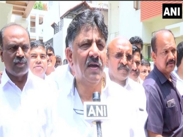 DK Shivakumar speaking to ANI in Bengaluru on Tuesday.