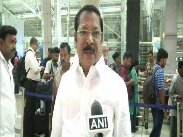 DMK leader RS Bharathi talking to ANI on Thursday. Photo/ANI