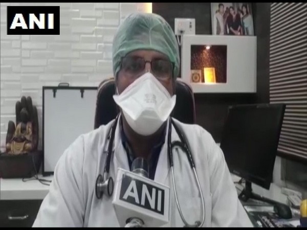 Dr DN Kesarwani speaking to ANI on Friday in Prayagraj.