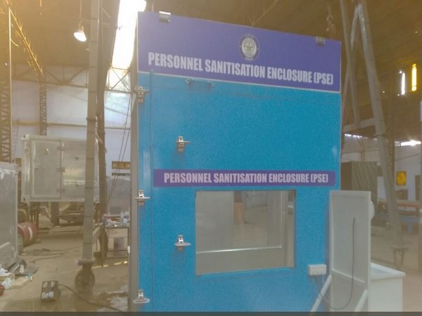 The personnel sanitization enclosure designed by DRDO. Photo/ANI