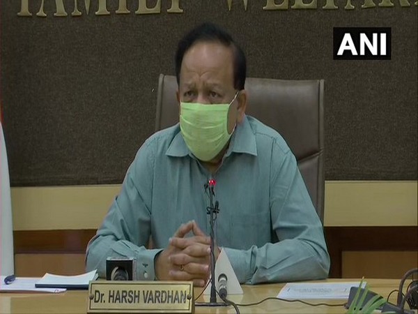 Union Health Minister Dr Harsh Vardhan speaking on Tuesday. [Photo/ANI]