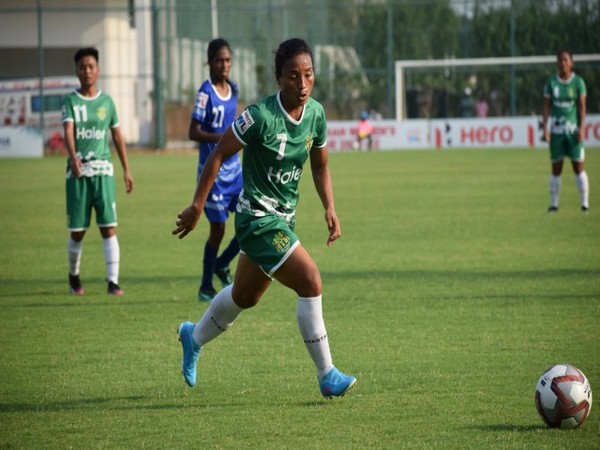 Kickstart FC forward Irom Prameshwori Devi in action during IWL (Image: AIFF Media)