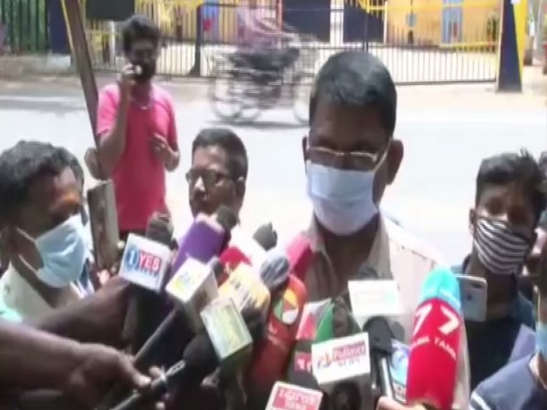 DSP Kumar, who was a part of the TNHRC team, speaking to reporters on Saturday. Photo/ANI