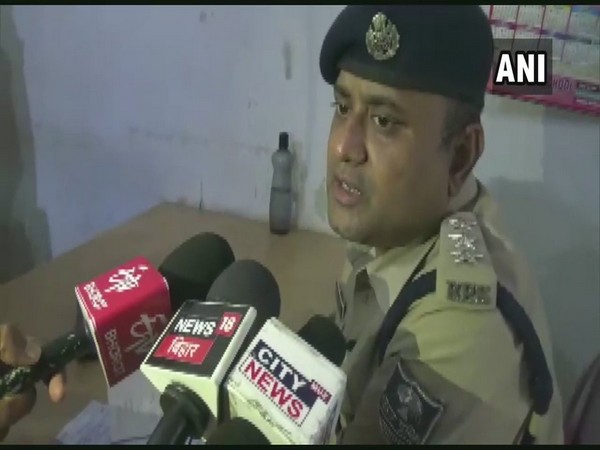 Muzaffarpur DSP Mukul Kumar Ranjan speaking to media persons. (Photo ANI)